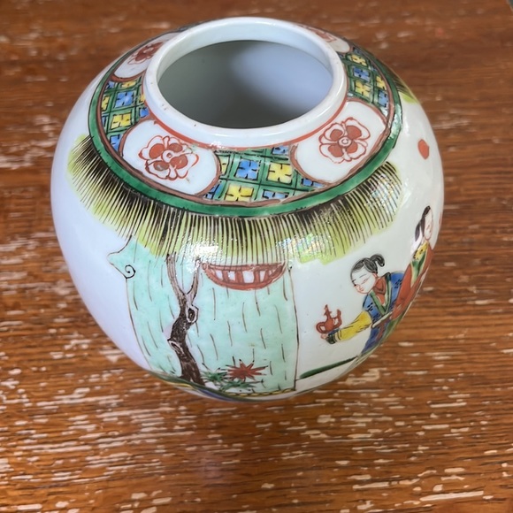 Asian Hand Painted Jar - Picture 5 of 5